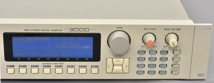 Akai-S3000XL w/ Rawndry reader, as seen